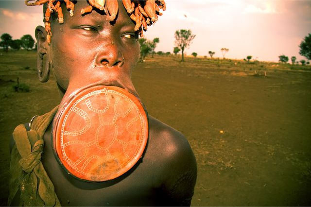 Mundteller Piercing