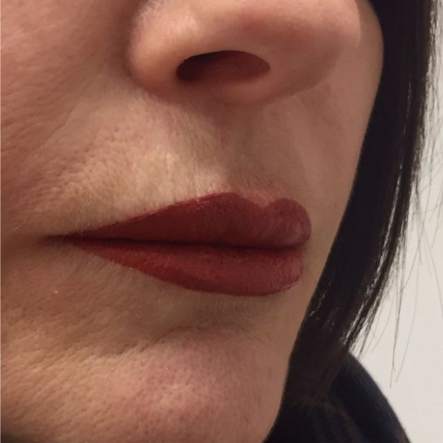 Permanent Makeup der Lippen - nachher